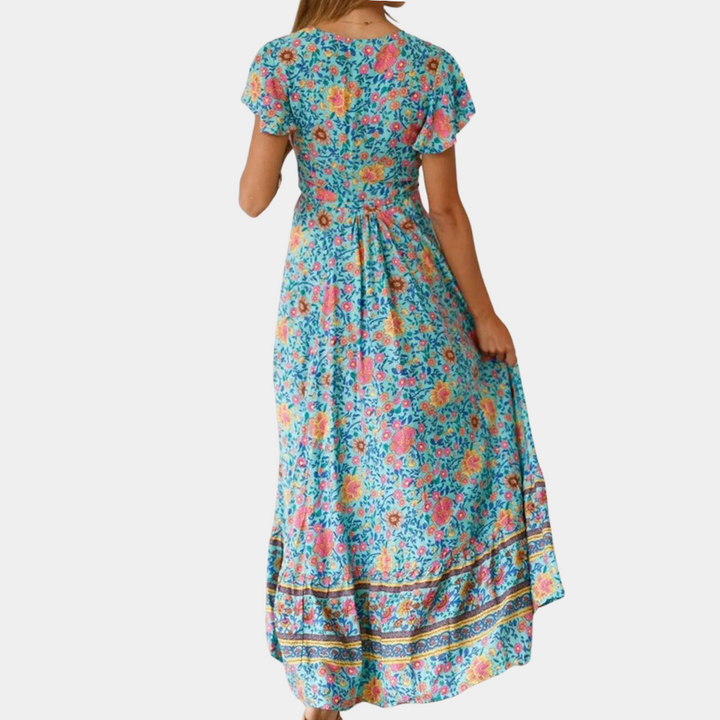 Damen Maxikleid mit Schlitz
