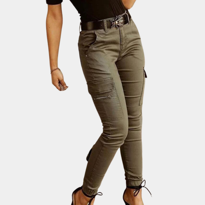 Lässige Damen-Cargo-Jeans