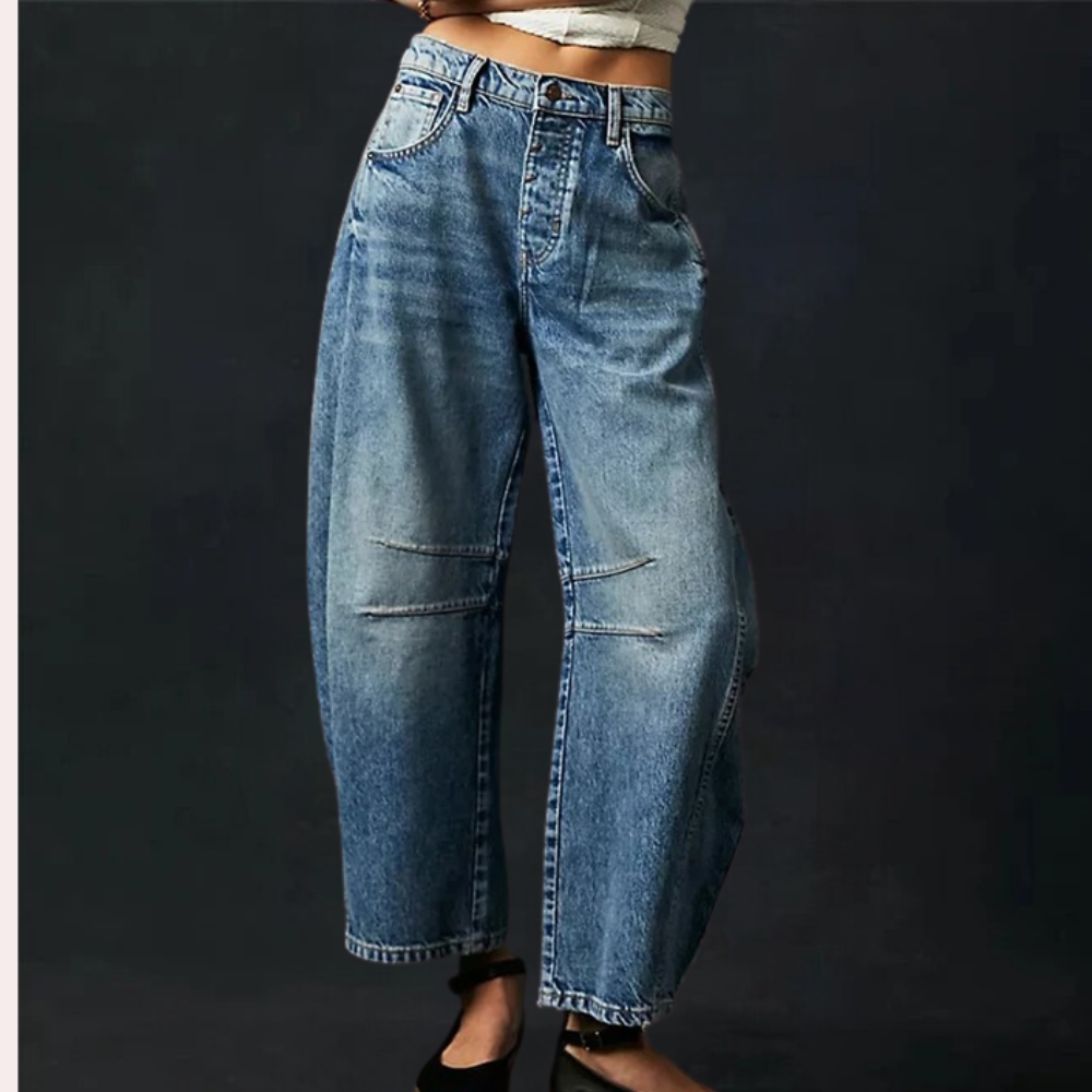 Mireia - Moderne Weitbein-Jeans für Damen