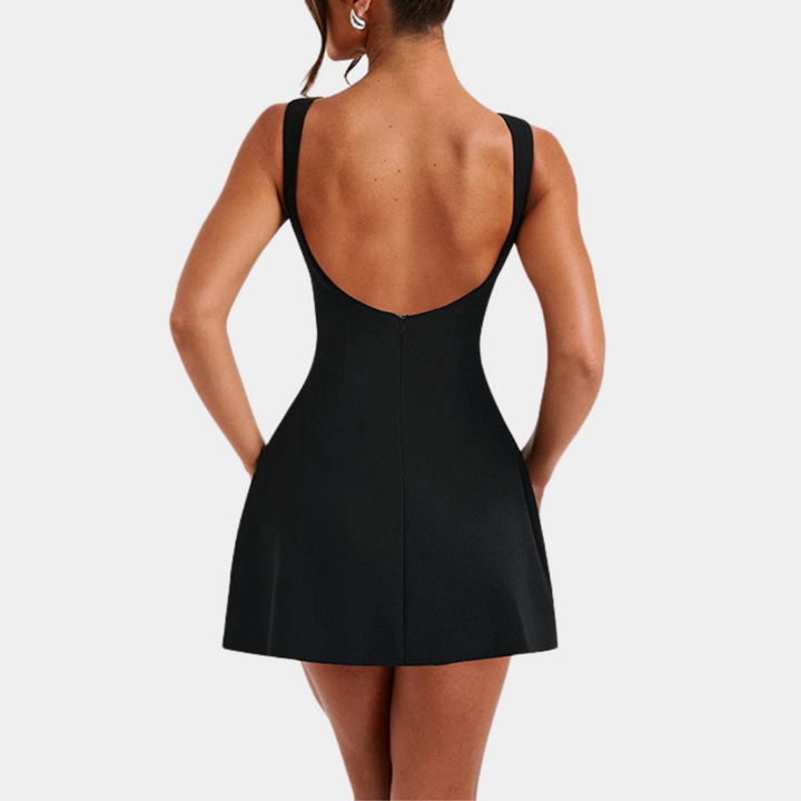 Janelle - Damen Minikleid mit U-Boot-Ausschnitt