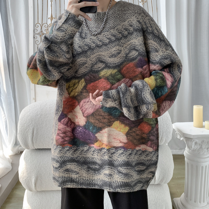 Ferke - Herren Strickpullover in lockerer Passform