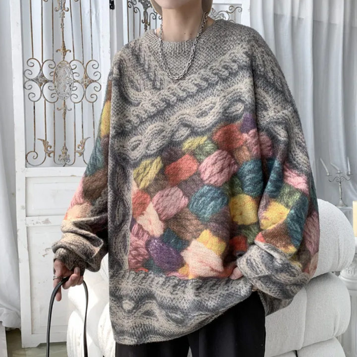 Ferke - Herren Strickpullover in lockerer Passform