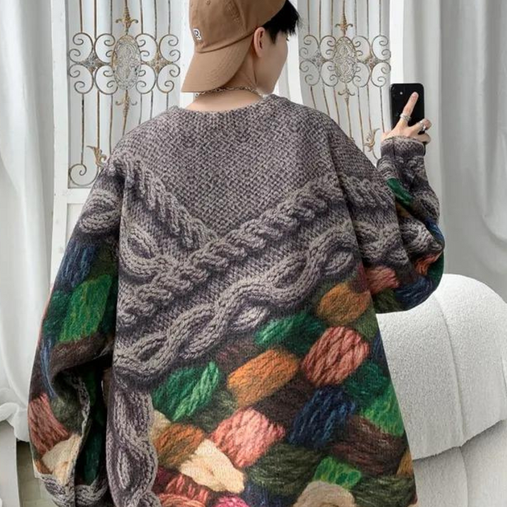 Ferke - Herren Strickpullover in lockerer Passform