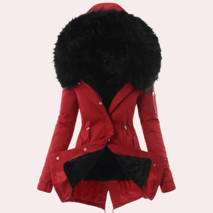 Felicitas - Modische und flauschige Kapuzenjacke für Damen