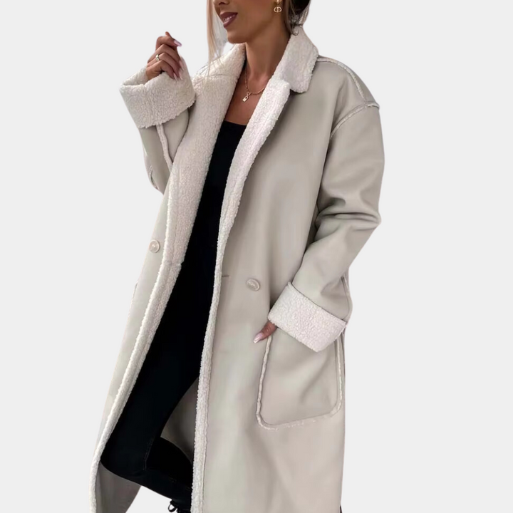 CARA - Stilvoller Warmer Wintermantel Für Damen